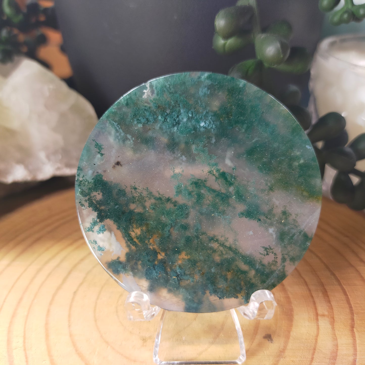 Moss Agate Rounds