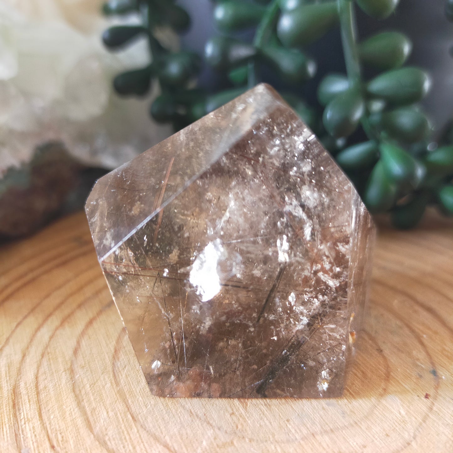 Garden Quartz Freeform with Rutile
