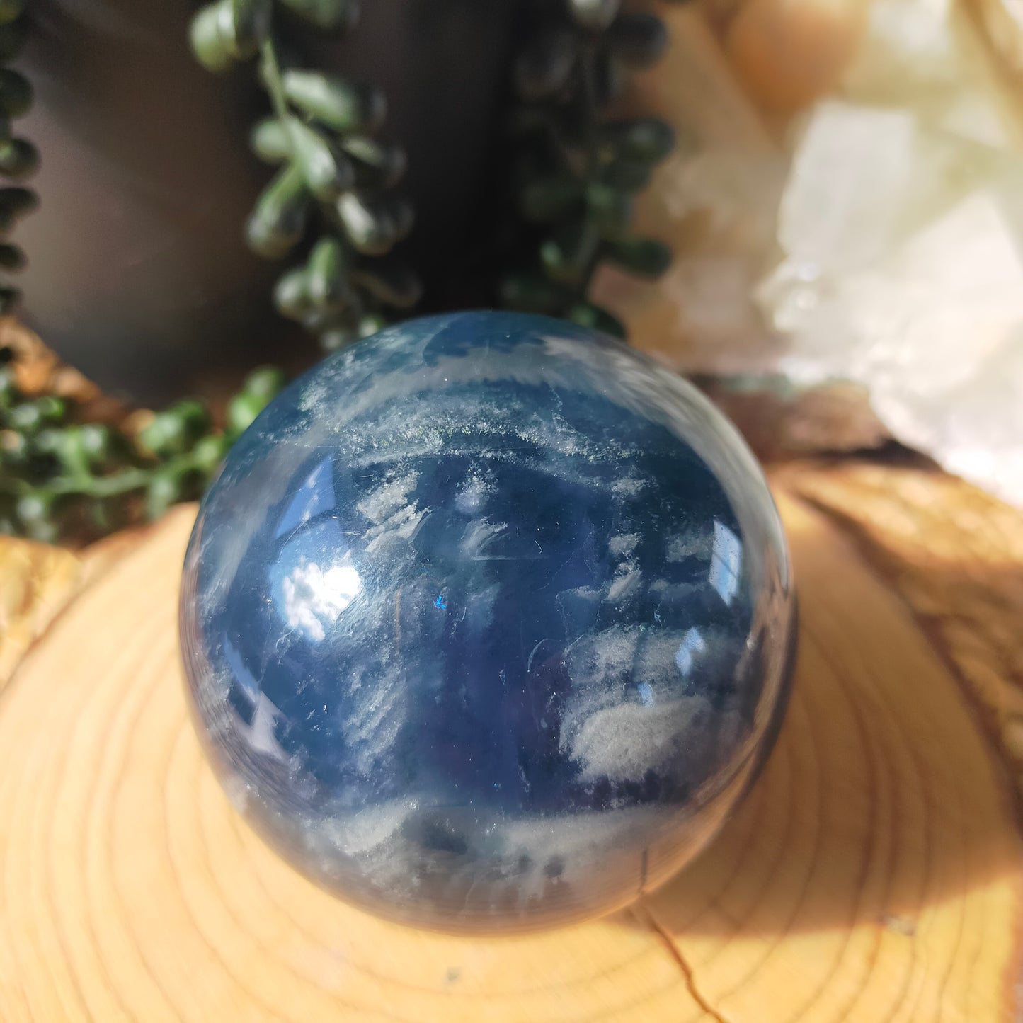 Blue Fluorite Sphere