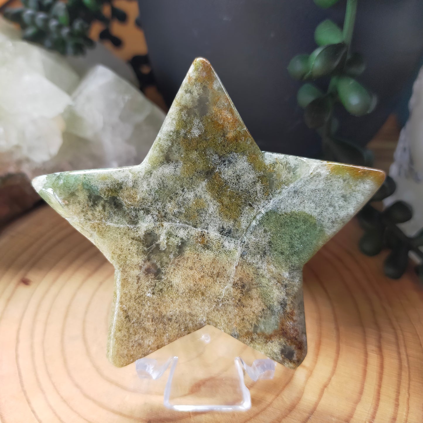 Moss Agate Star