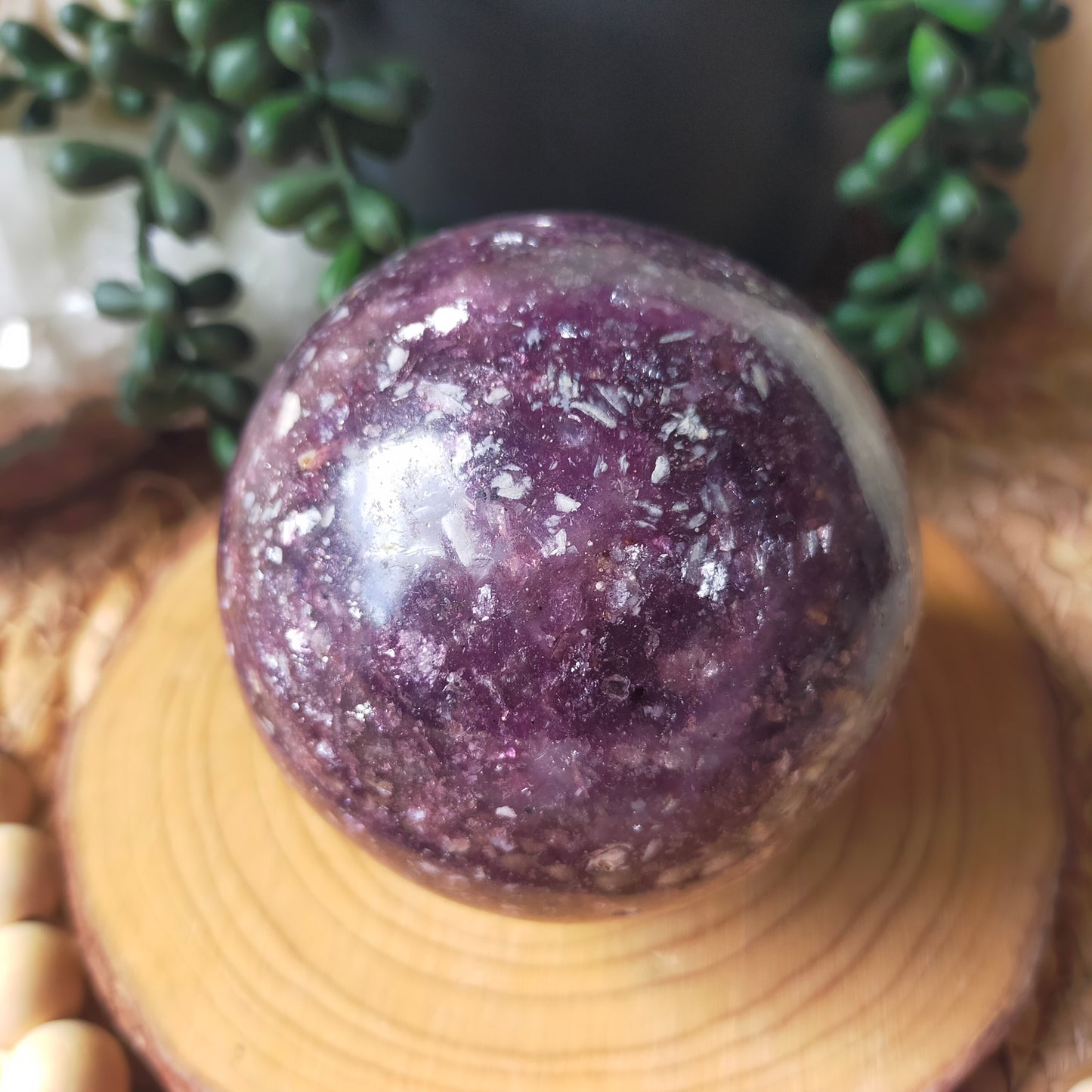 Resin Purple Mica Sphere