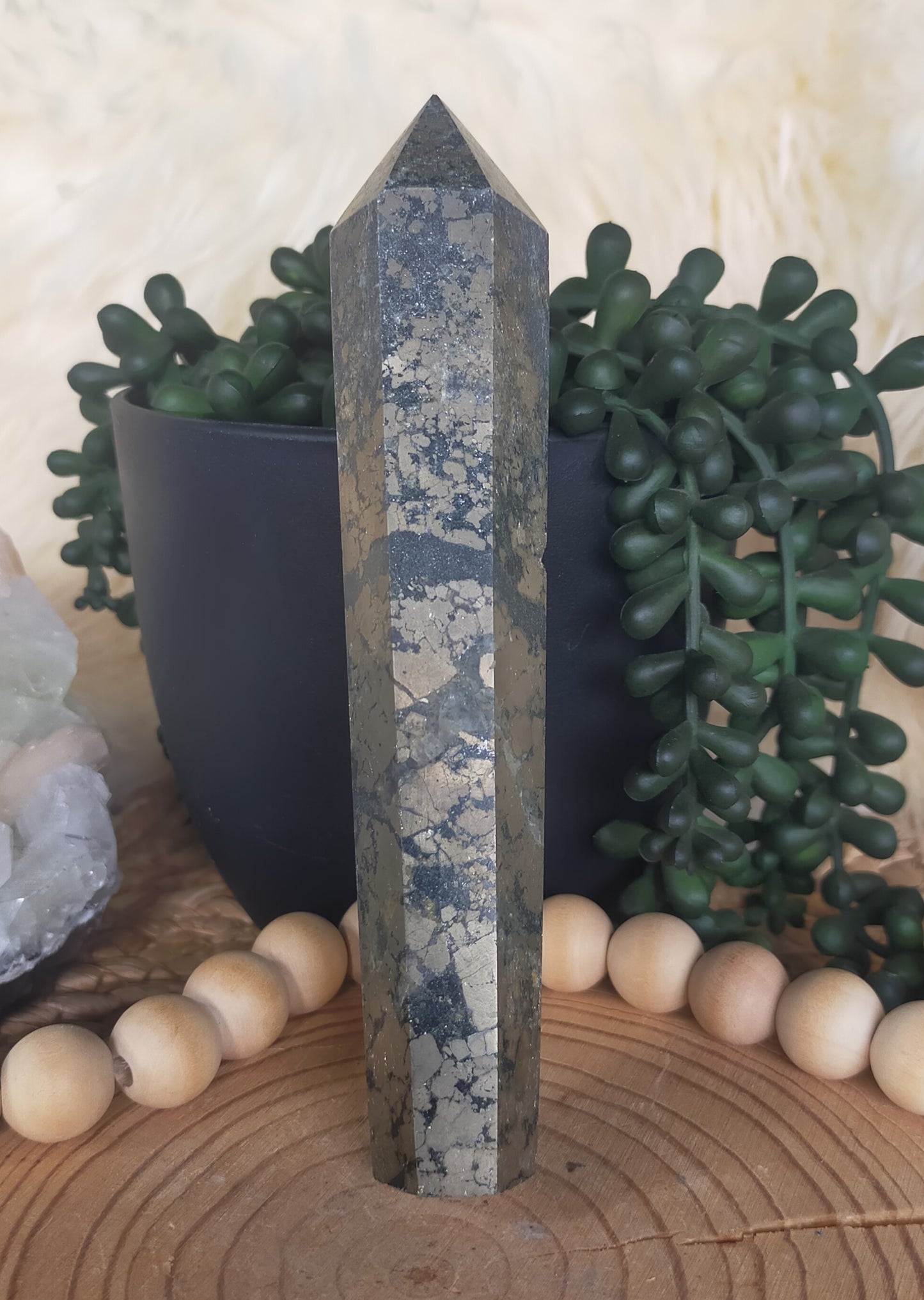 Pyrite in Magnetite Wands