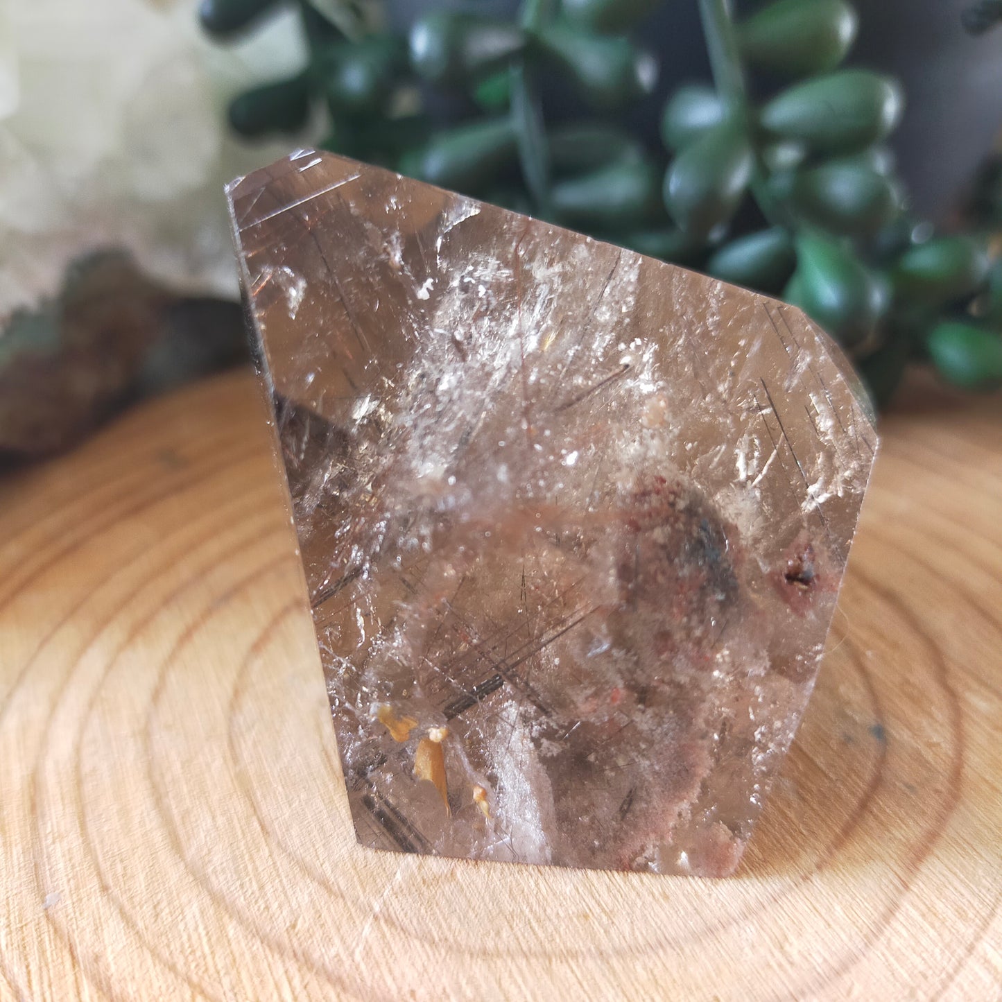 Garden Quartz Freeform with Rutile