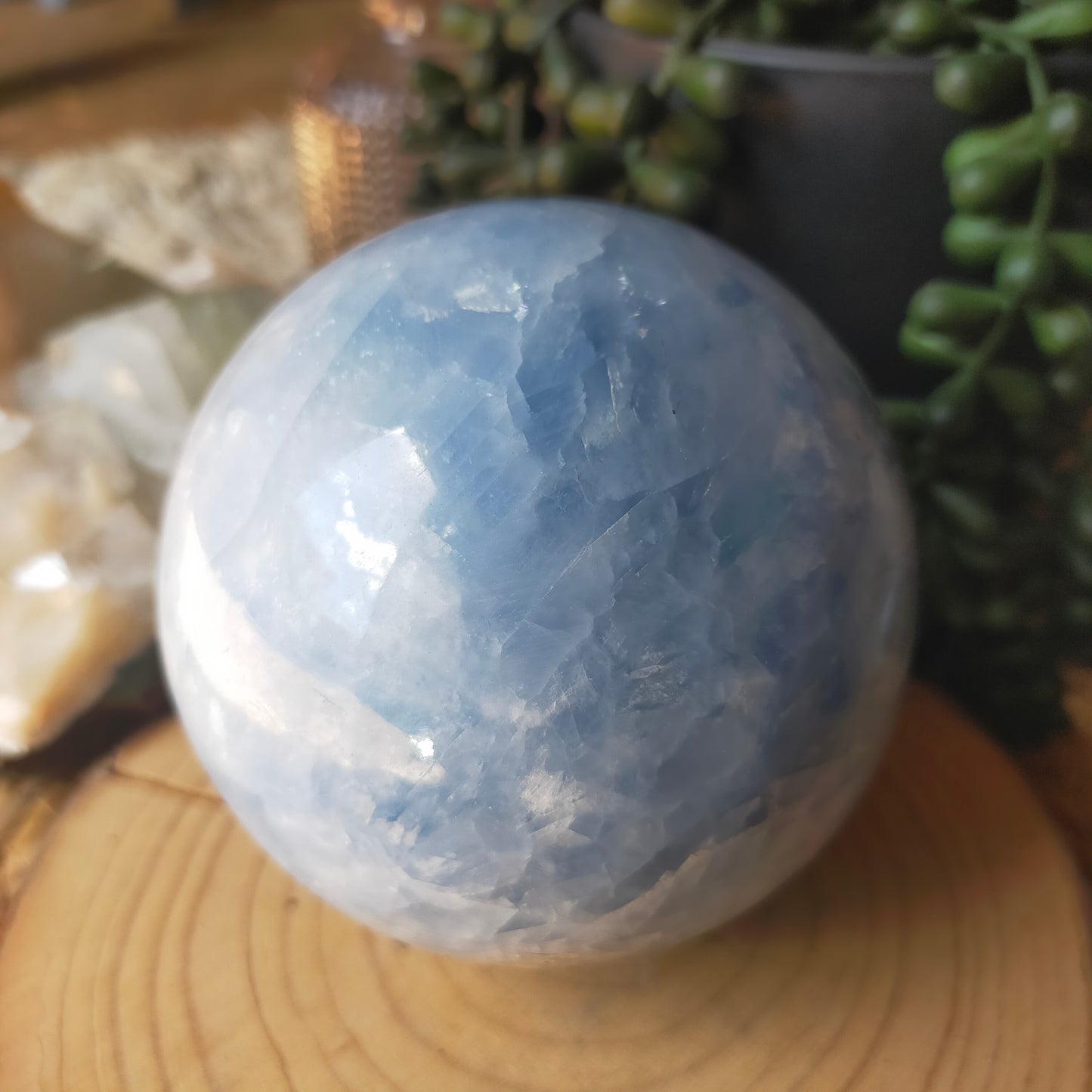 Blue Calcite Sphere