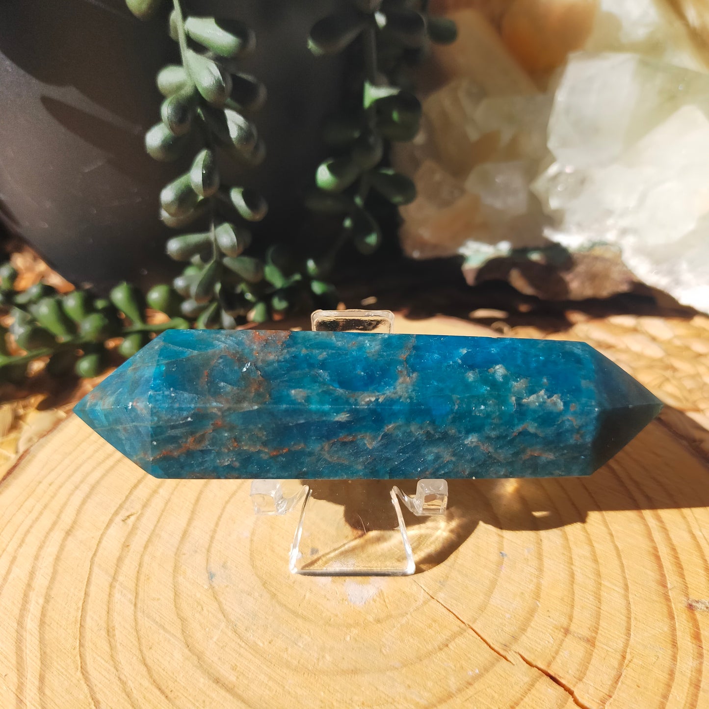 Blue Apatite Double Terminated Point