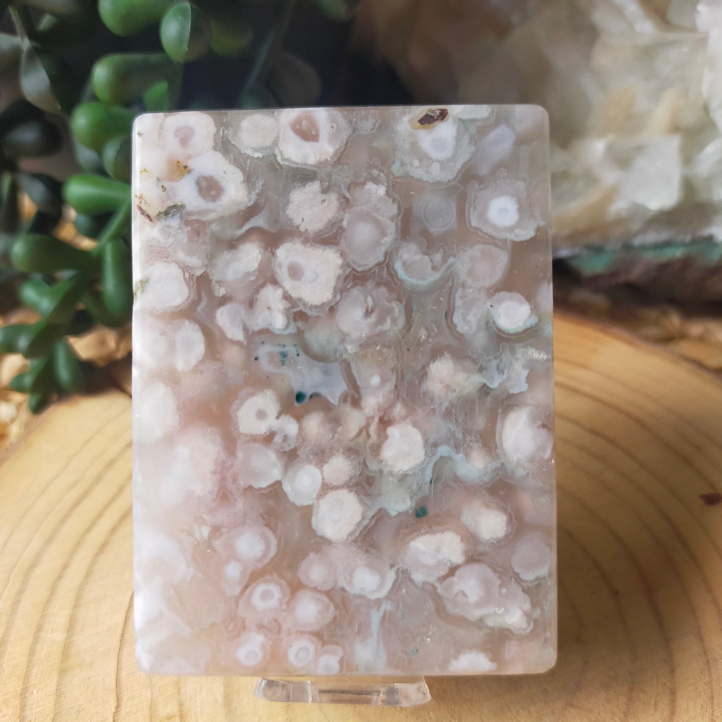 Flower Agate Rectangle
