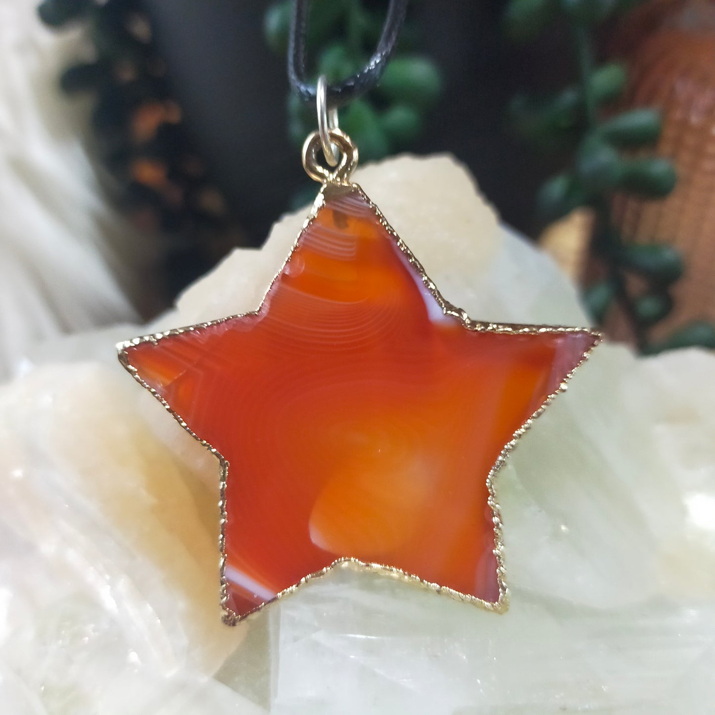 Dyed Agate Star Necklaces