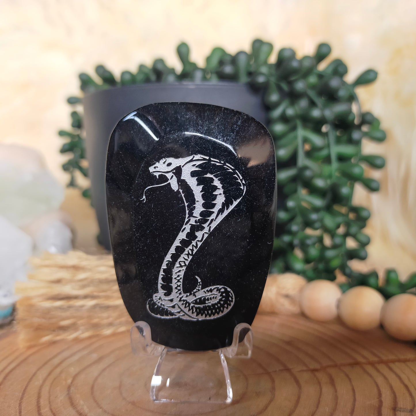 Black Obsidian Palmstones