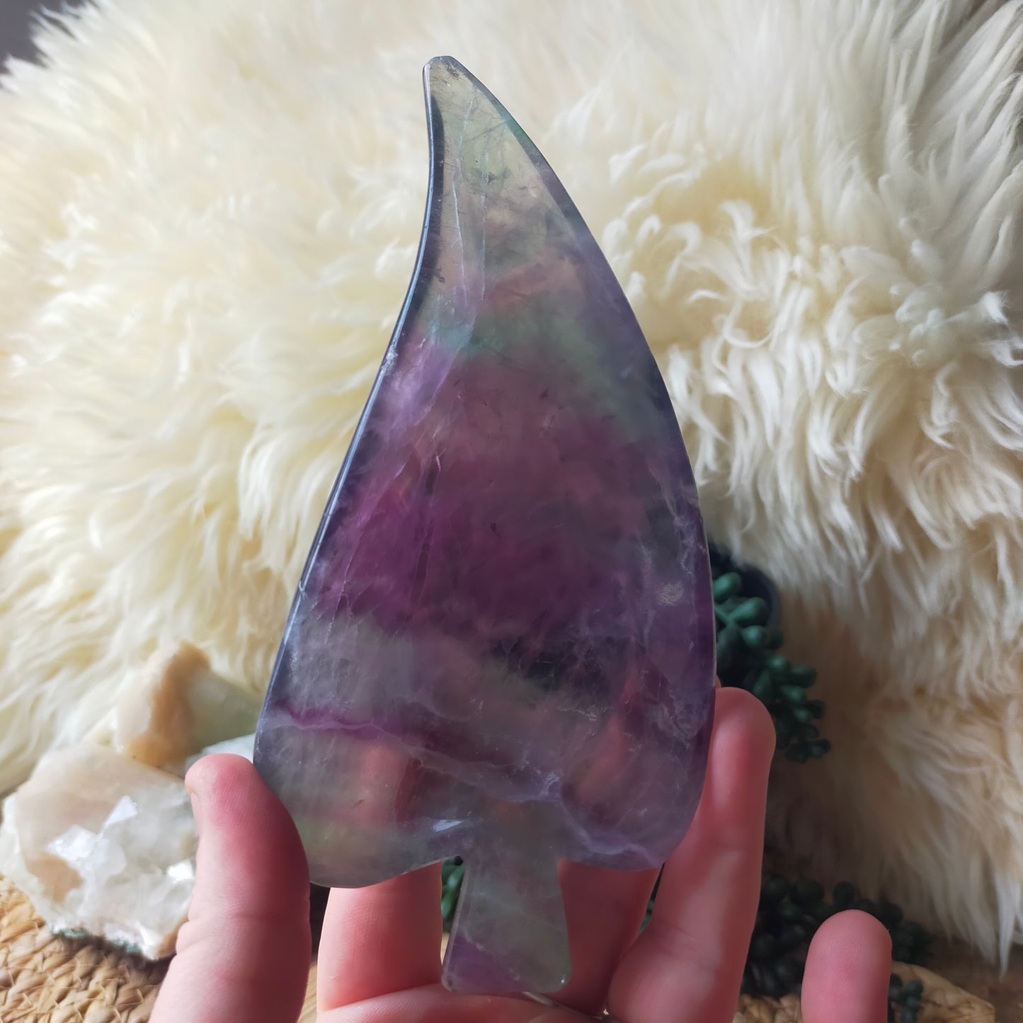 Fluorite Leaf Dish