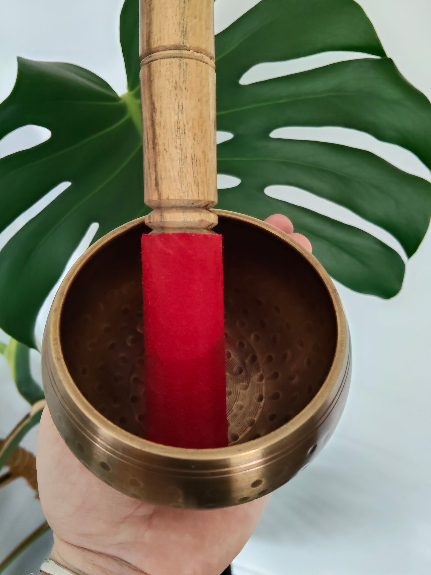 Hand Hammered Brass Singing Bowl Small