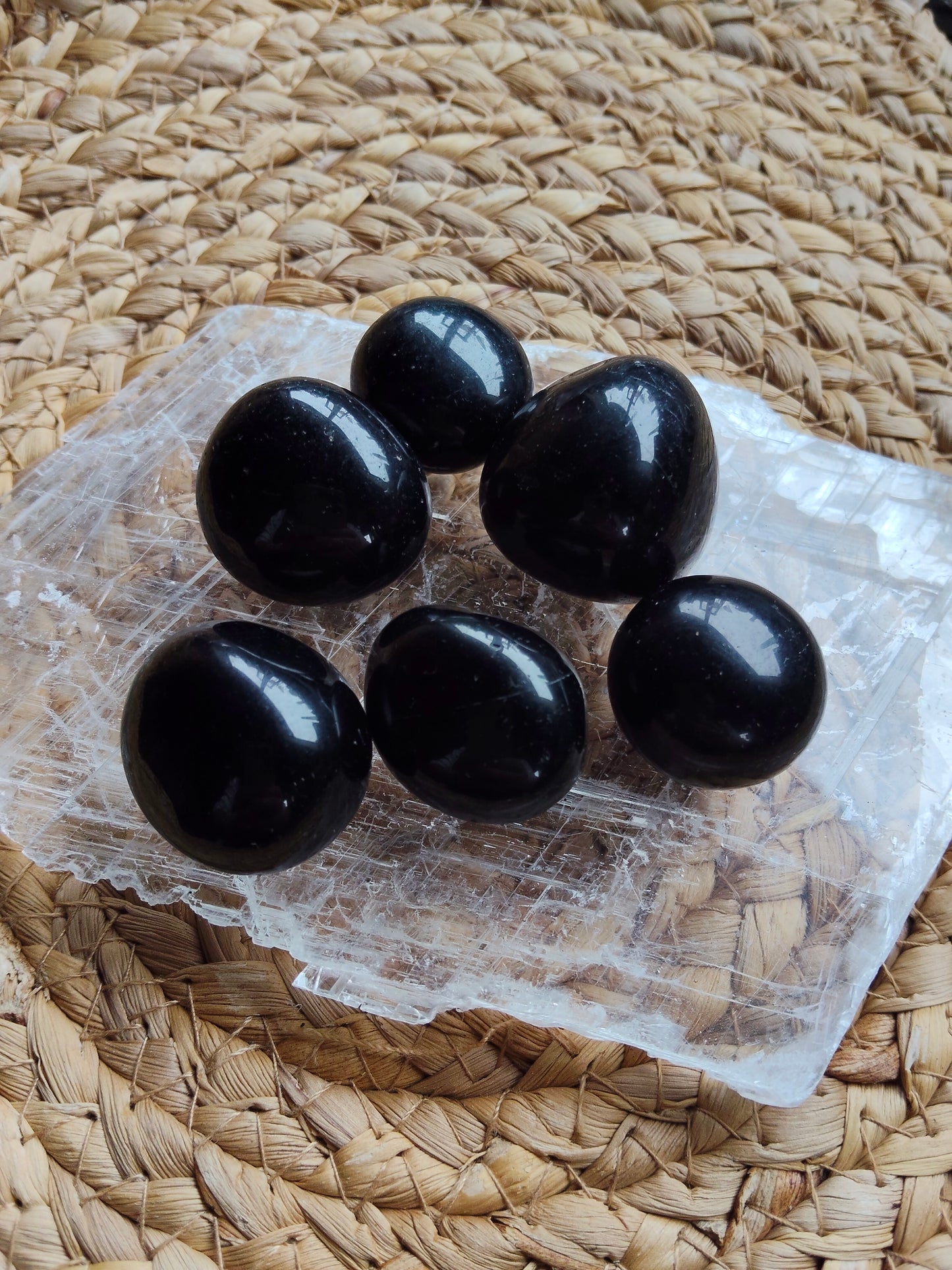 Black Obsidian Tumbles