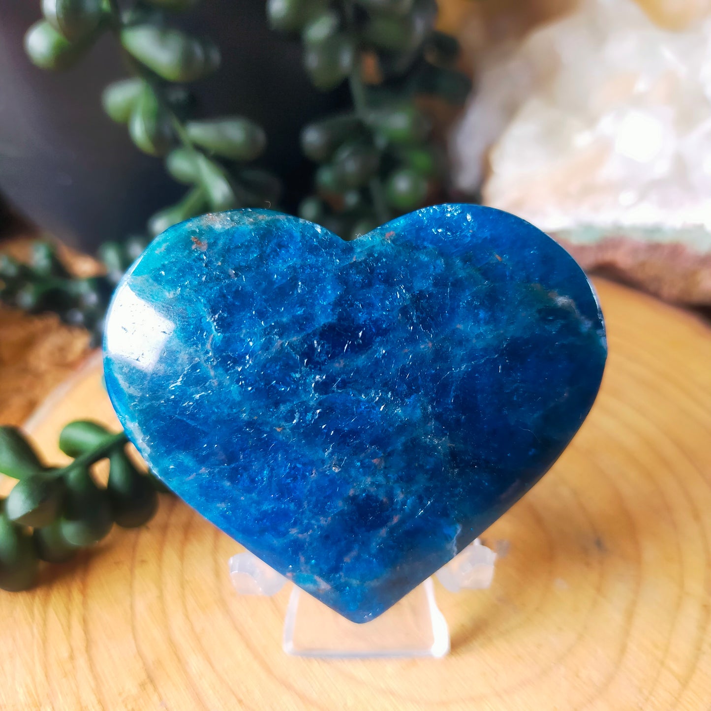 Blue Apatite Heart
