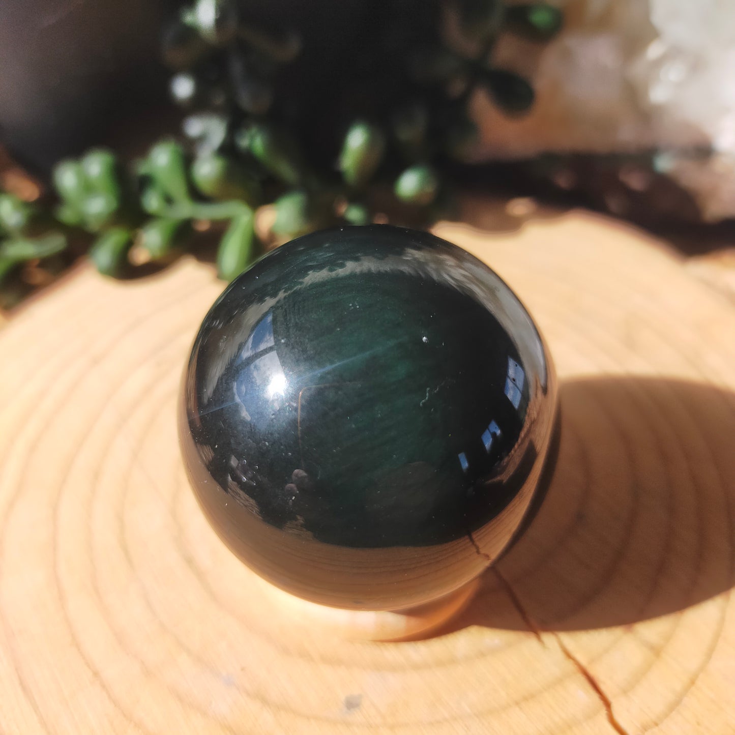 Rainbow Obsidian Sphere