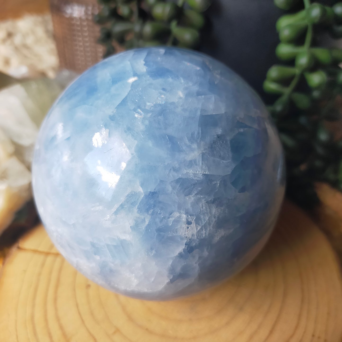 Blue Calcite Sphere