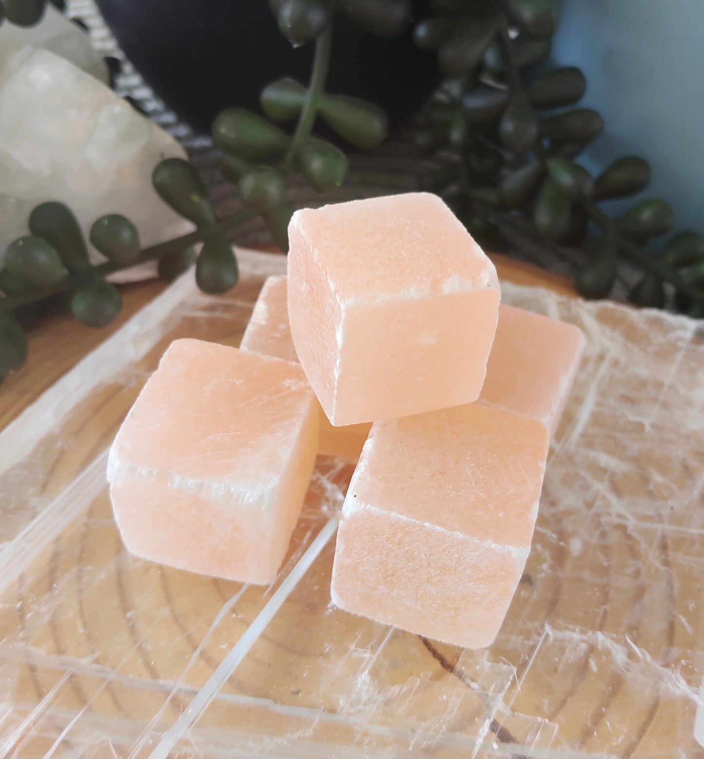 Orange Satin Spar Cubes