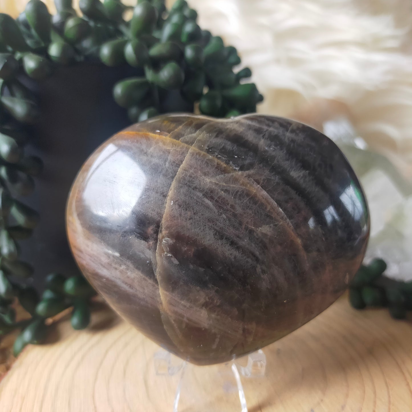 Black Moonstone Hearts