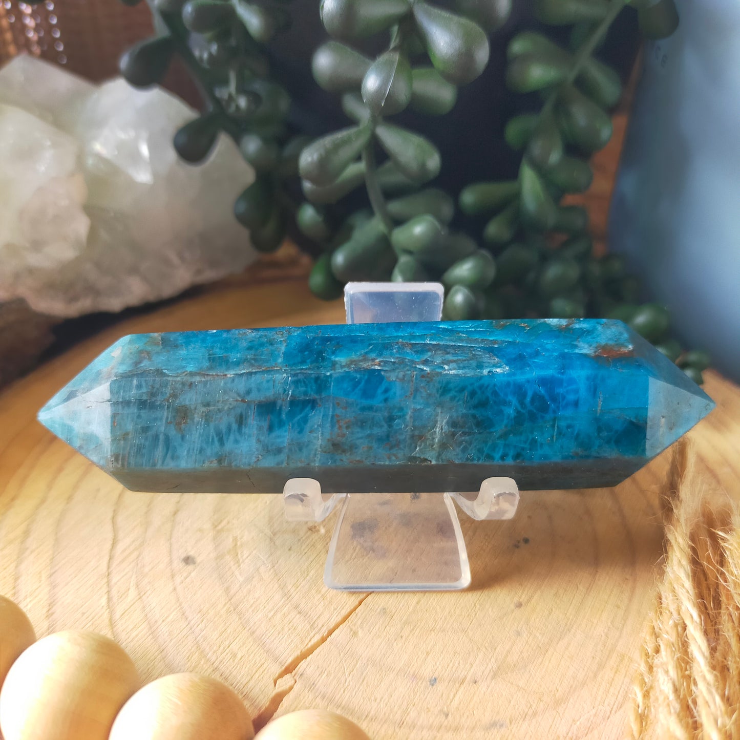 Blue Apatite Double Terminated Point