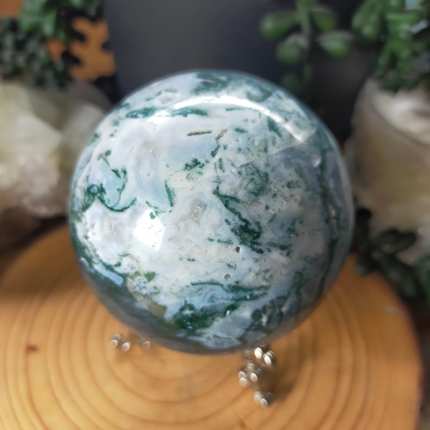 Moss Agate Sphere