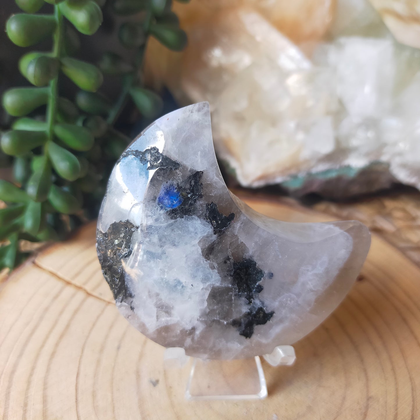 Rainbow Moonstone Moon