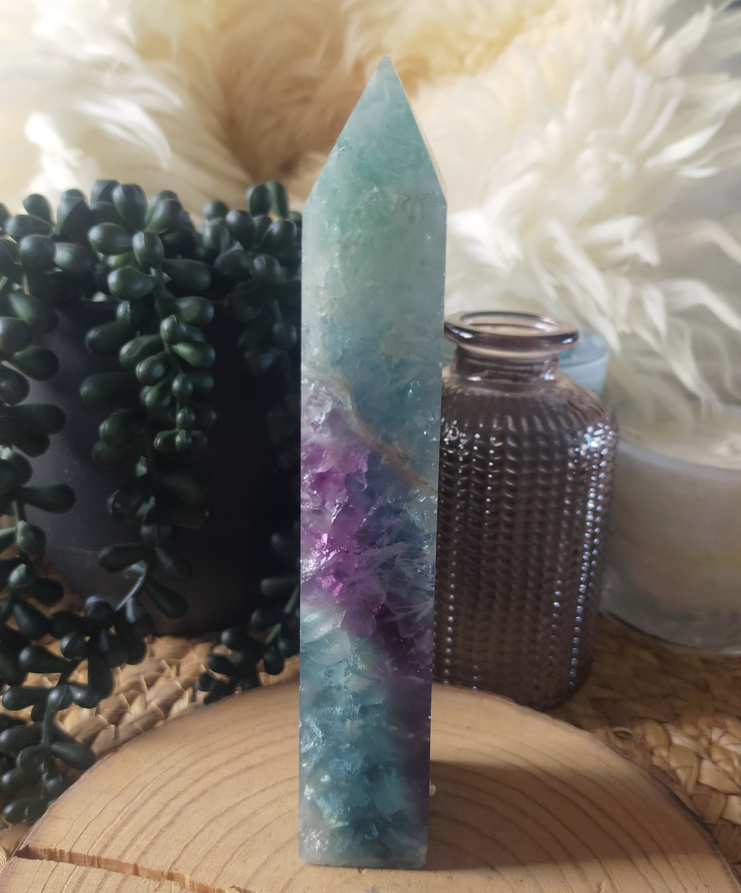 Feather Fluorite Tower