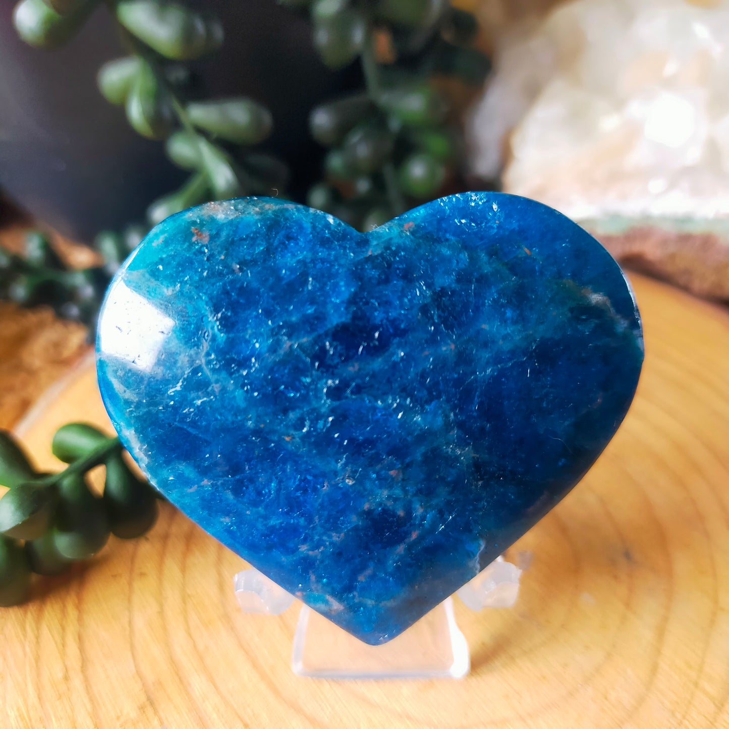 Blue Apatite Heart