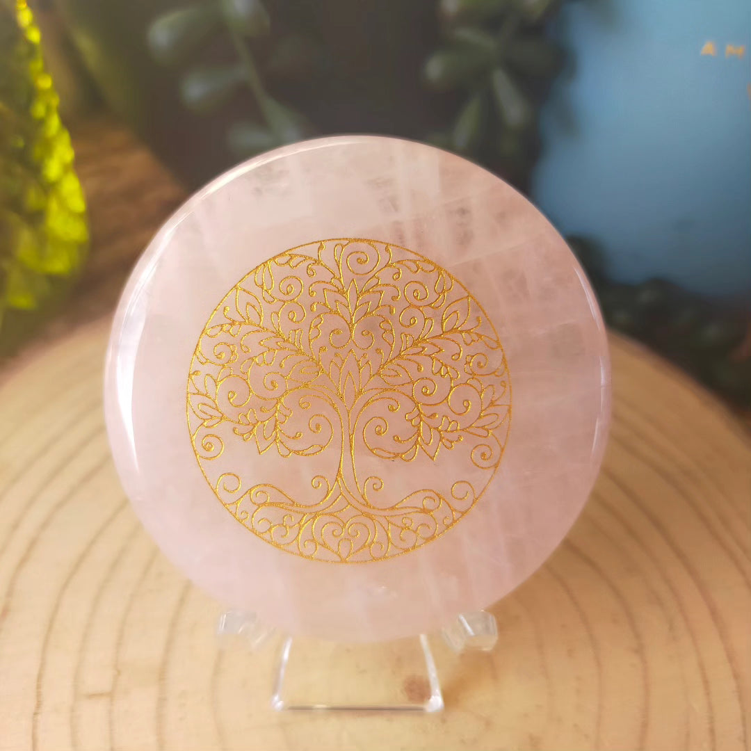 Rose Quartz Round Slab