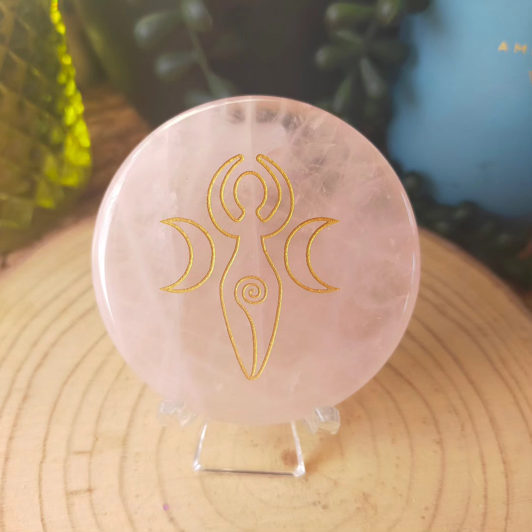 Rose Quartz Round Slab