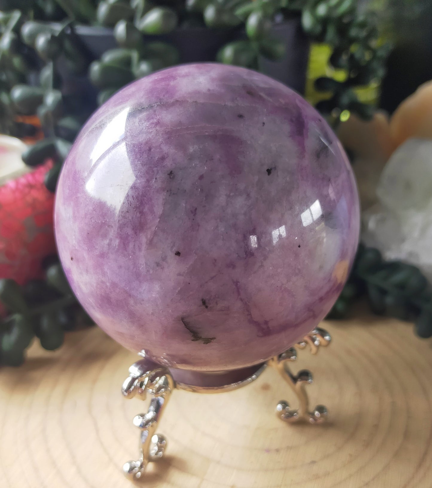 Lepidolite Sphere