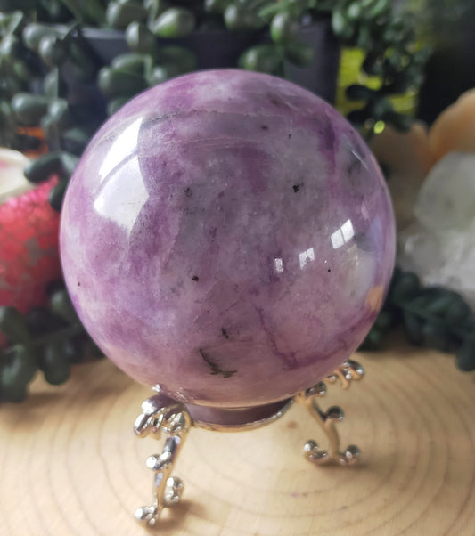 Large Lepidolite Sphere