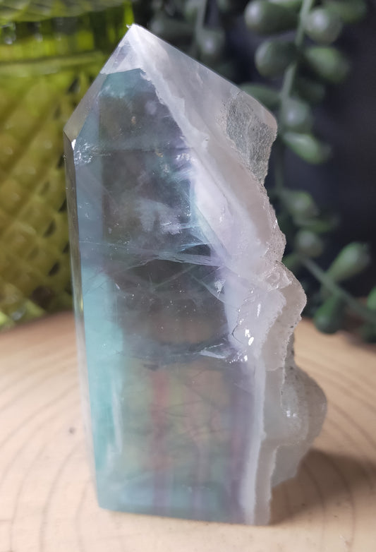 Beautiful Semi Raw Fluorite Point