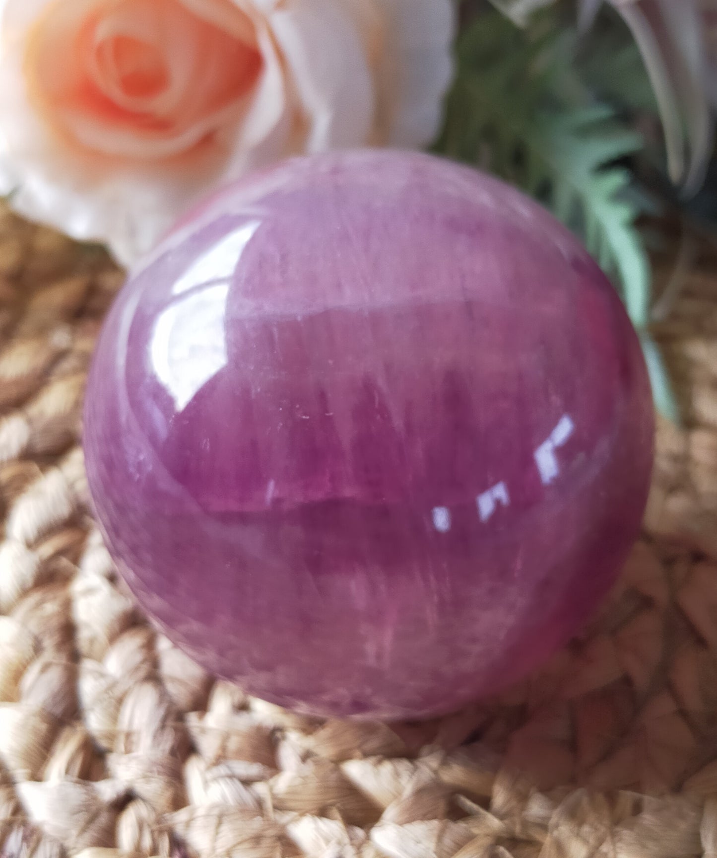 Stunning Purple Fluorite Sphere