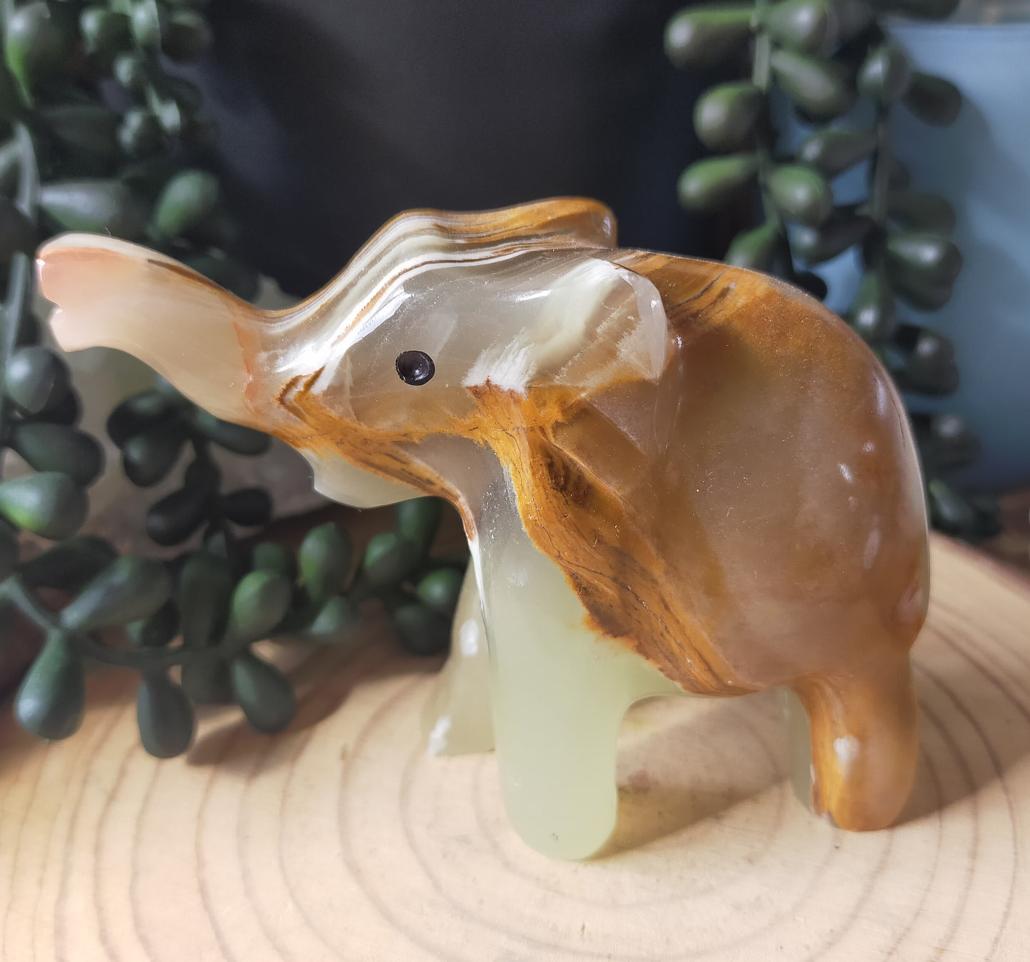 Banded Calcite Elephant