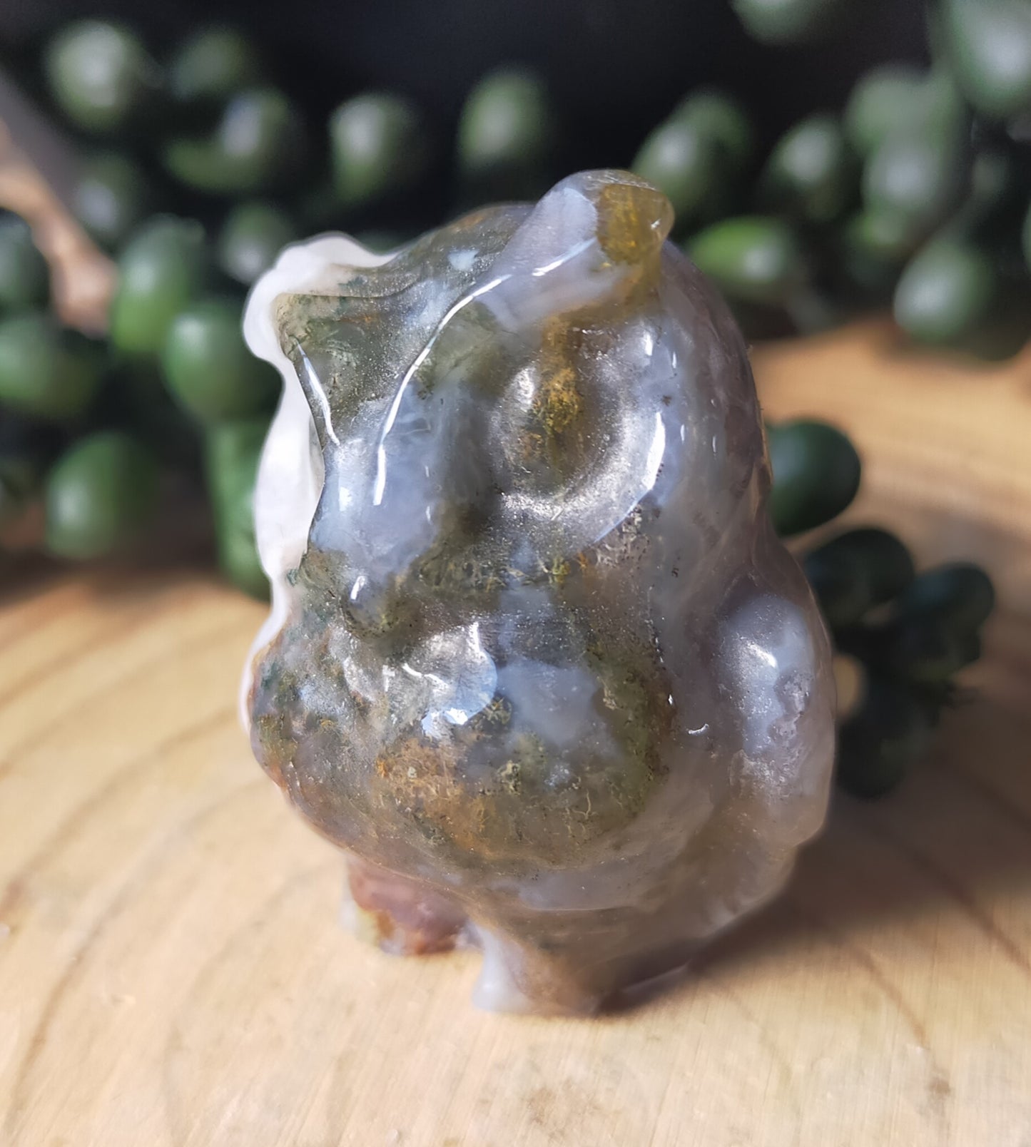 Moss Agate Owl