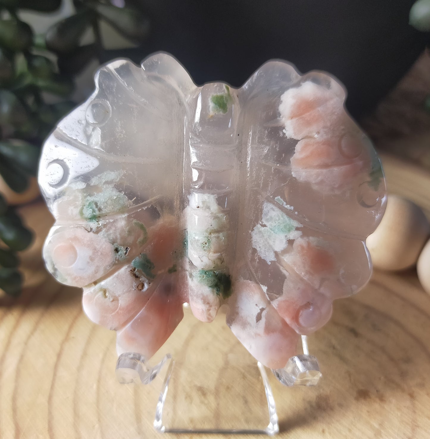 Flower Agate Butterfly