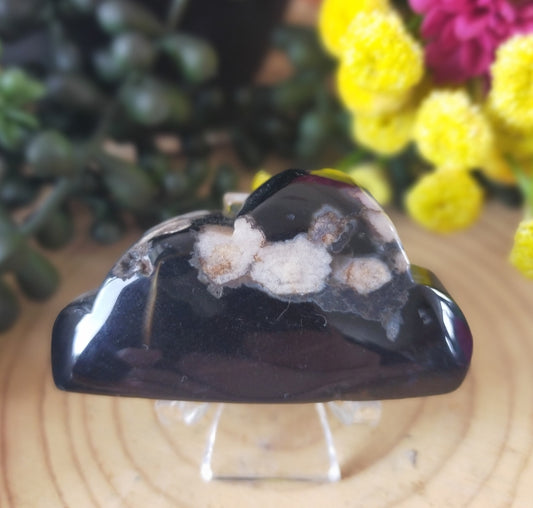 Black Flower Agate Cloud