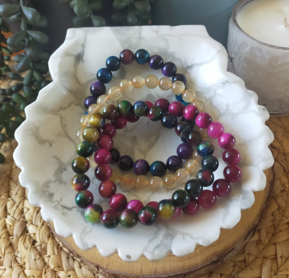 Large Howlite Shell Bowl