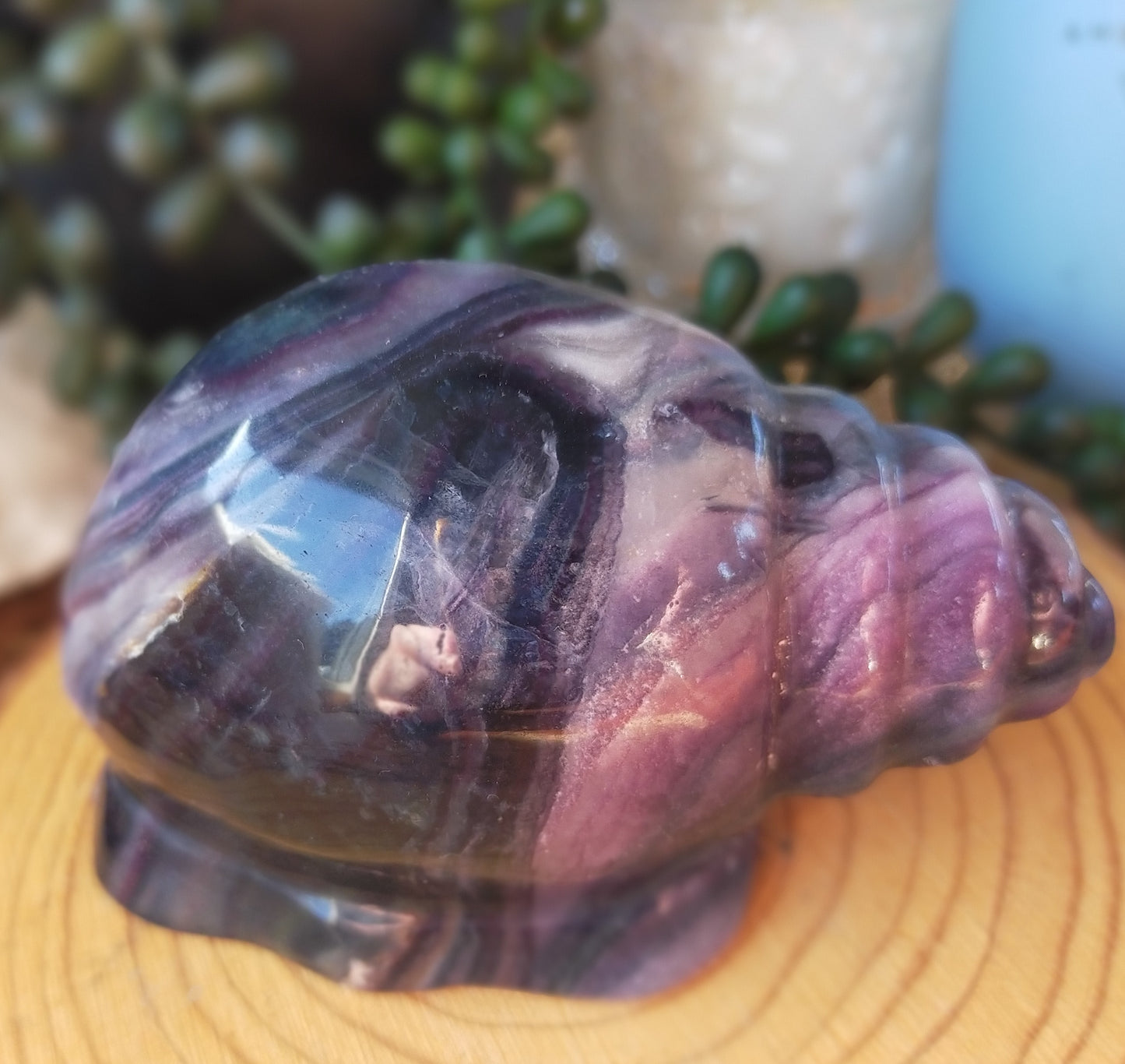 Silky Fluorite Shell