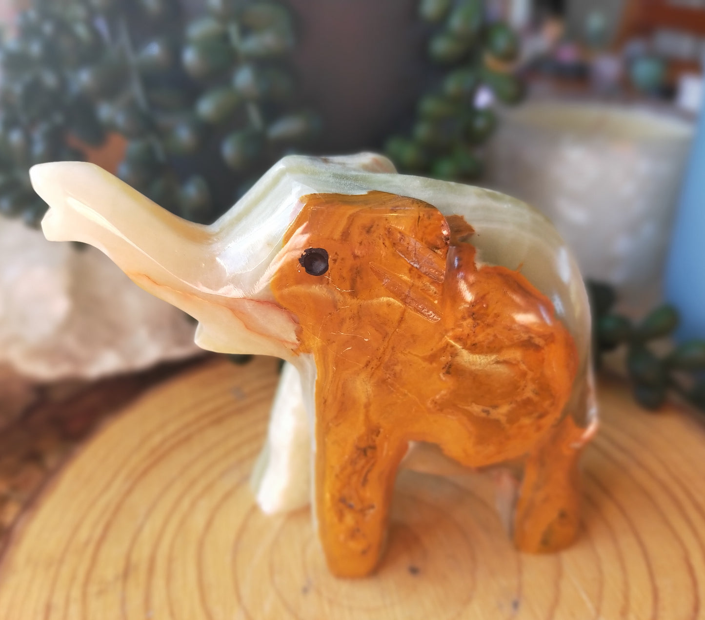 Banded Calcite Elephant