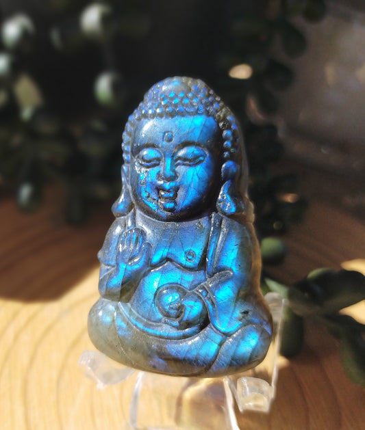 Labradorite Buddha