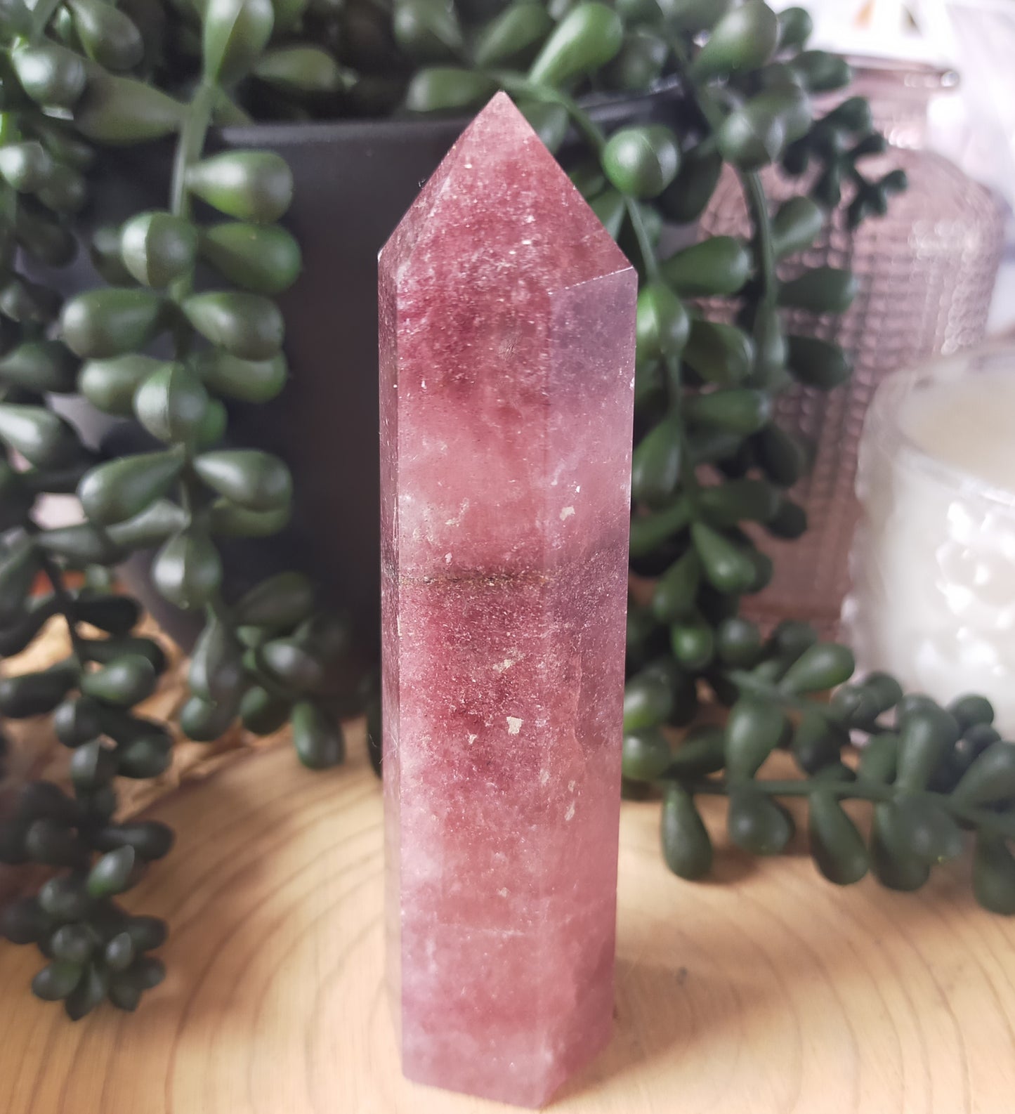 Strawberry Quartz Point