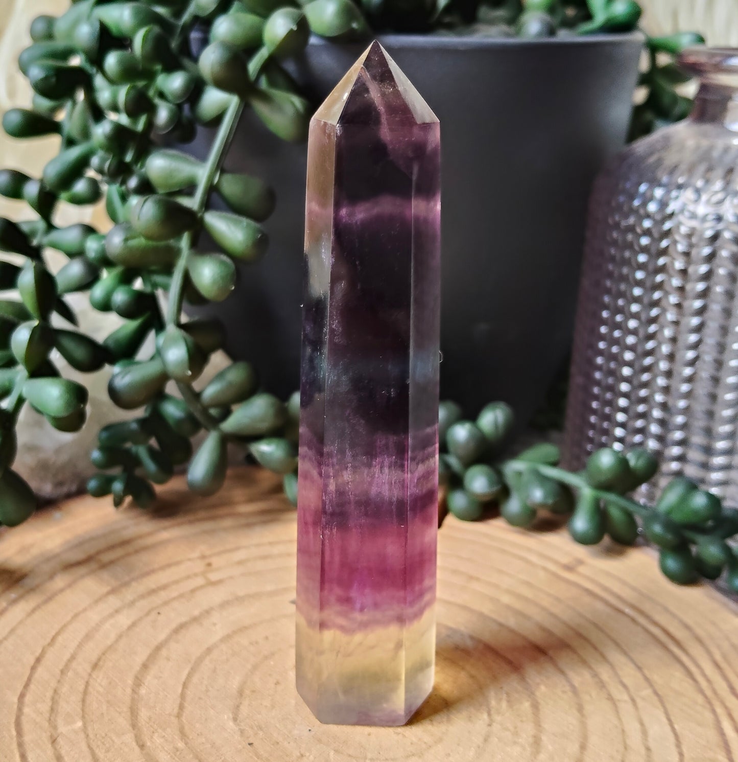 Rainbow Fluorite Points