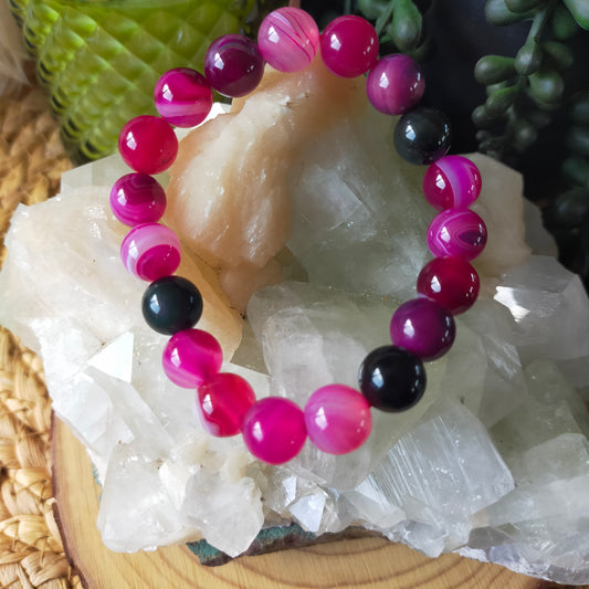 Dyed Agate Bracelet