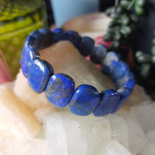 Chunky Lapis Bracelet