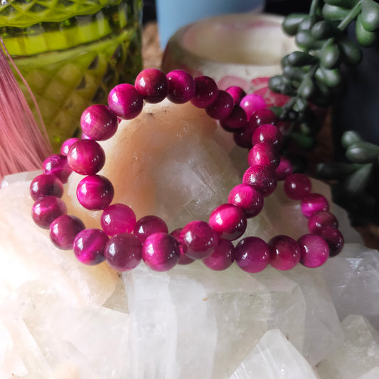 Pink Tigers Eye Bracelet