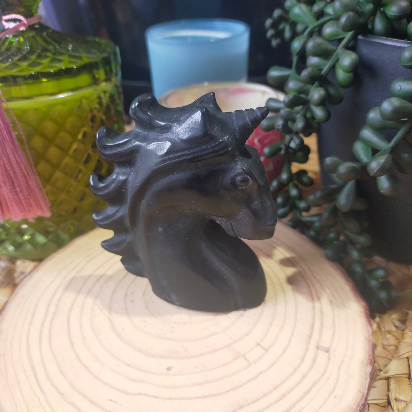 Black Obsidian Unicorn