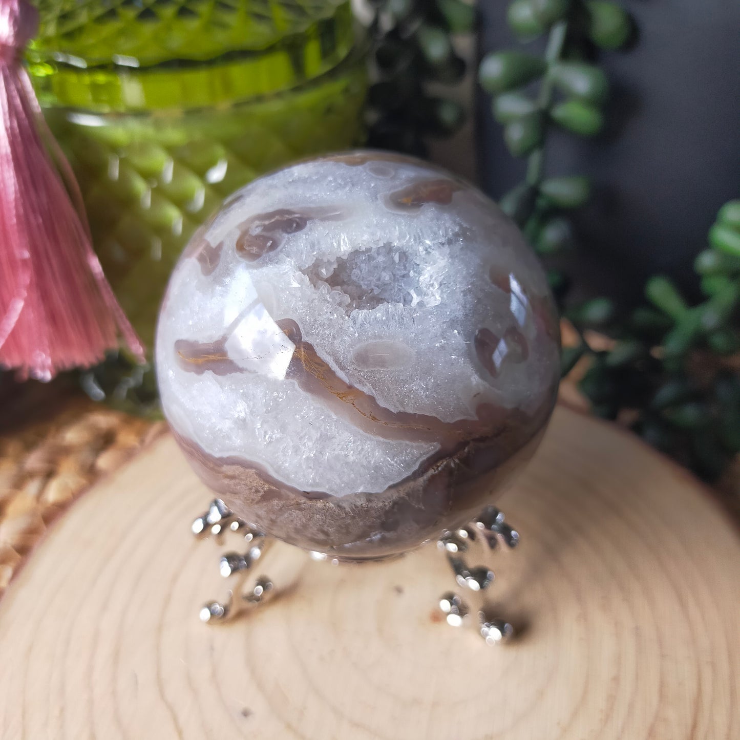 Brown Moss Agate Sphere