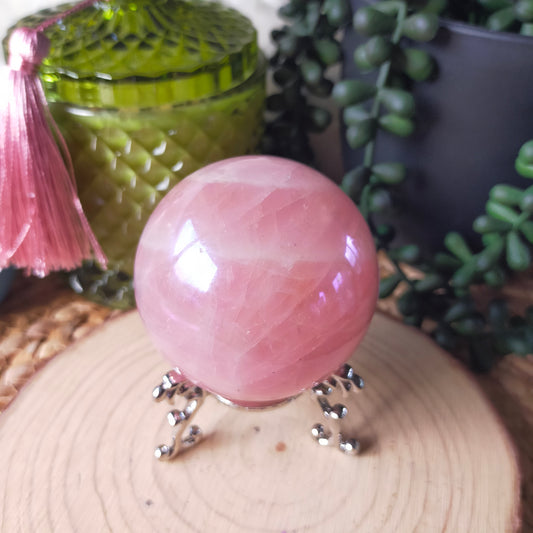 Aura Rose Quartz Sphere