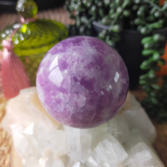 Lepidolite Sphere