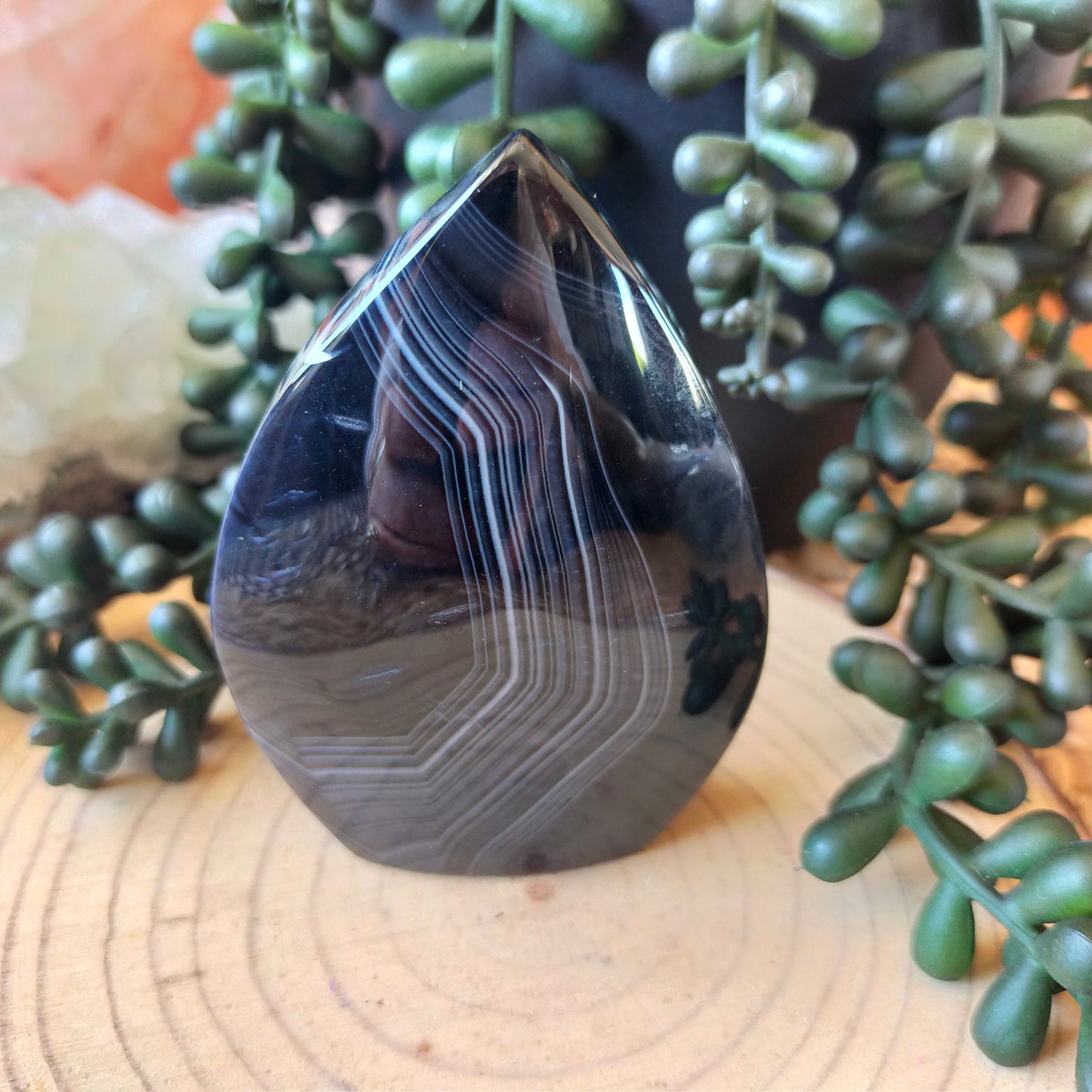 Black Agate Freeform