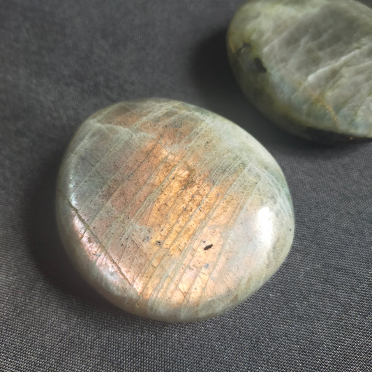 Sunset Flash Large Labradorite Palmstone